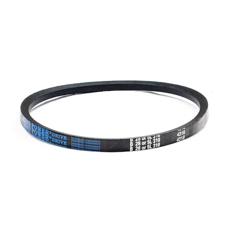 D&D B28/5L310 Classical V-Belt, 31 in Outside Length, 21/32 in Top Width, 1 Ribs B28/5L310